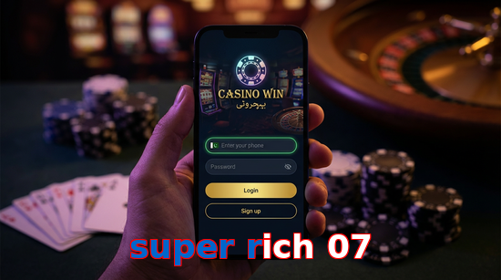 Main screen of Super Rich 07 login page for PK players